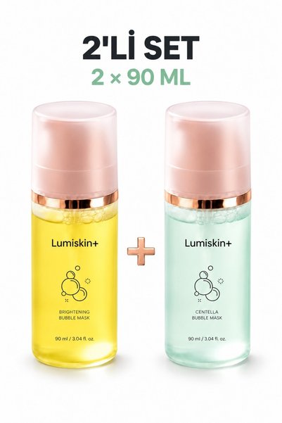 Lumiskin+ Centella ve C Vitamini Köpük Maske Seti 2 x 90 ml
