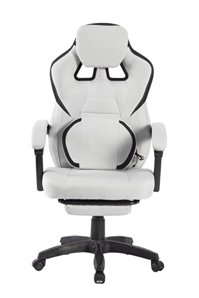 Topscaune Scaun gaming, suport lombar cu masaj, rabatabil 90°-135°, suport pi...