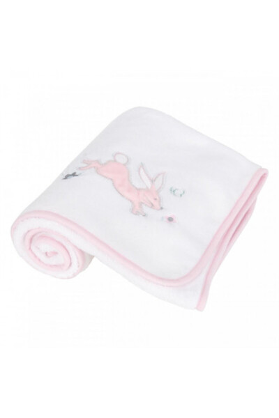 cuddleco. Pătură fleece premium pufoasă, 90x70cm, iepure, CuddleCo