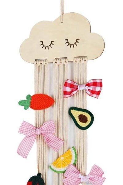 DDMALL One-Piece Hair Bow Holder, Hand-Woven Hair Accessory Organizer Ddma Sa...