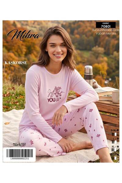 Mihra Long Sleeved Camisole Pajama Set