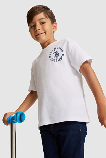 U.S. Polo Assn. Boy's White T-Shirt 50326996-Vr013