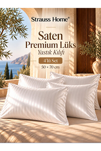 Strauss HOME Premium Lux satenska jastučnica sa skrivenim zatvaračem 50x70 cm...