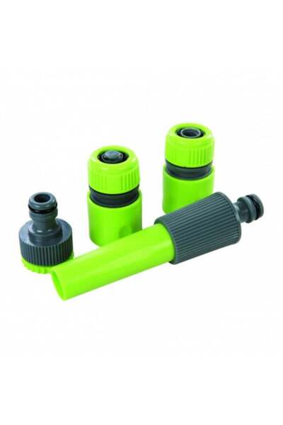 Silverline Set de 5 piese pentru furtun de grădină, PVC, 1/2 inch