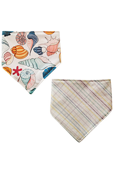 Baby Minik Triangle Scarf Polyester (Front)/Towel (Back) Liquid-Proof Drool a...