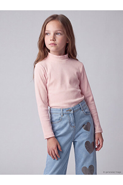 LC Waikiki Esvab • Modern & Distinctive Stand-Up Collar Girls' T-Shirt