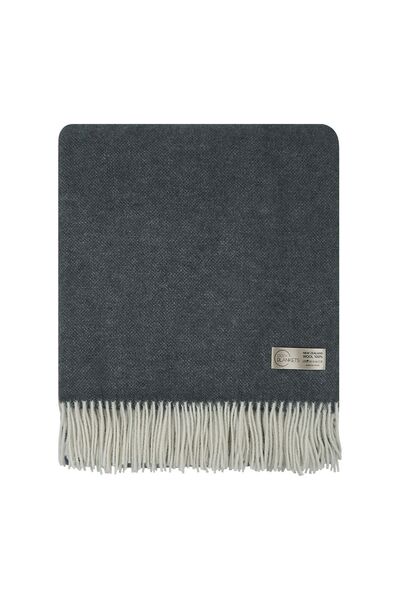Cozy Blankets Pătură din 100% lână neozeelandeză, bleumarin, 170 × 200 cm