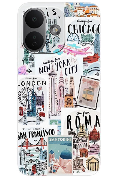 Ceppare Xiaomi Redmi Note 17 PRO 5G Uyumlu Kılıf Desen Baskı Silikon Newyork ...