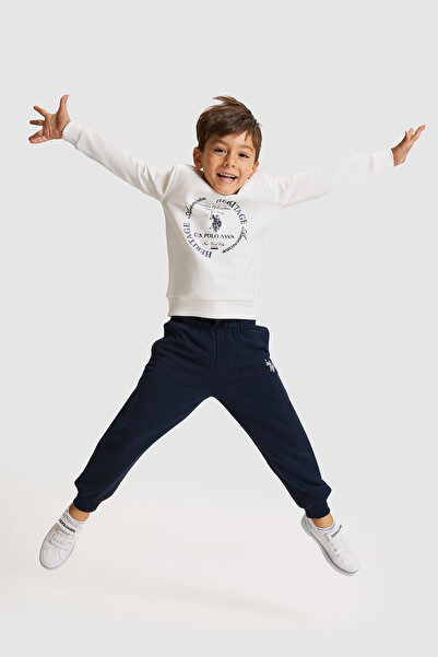 U.S. Polo Assn. Boy's White Pajama Set 50334117-Vr013