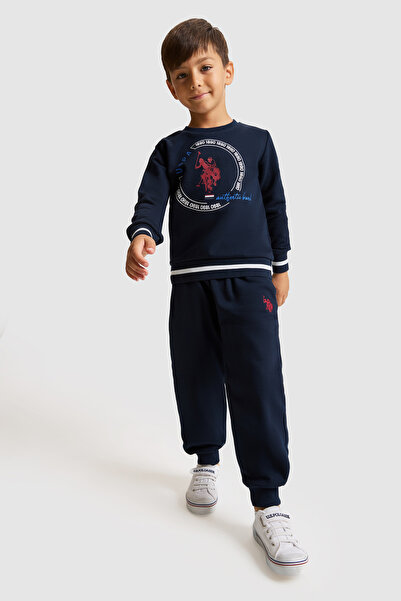 U.S. Polo Assn. Boy's Navy Blue Pajama Set 50334068-Vr033