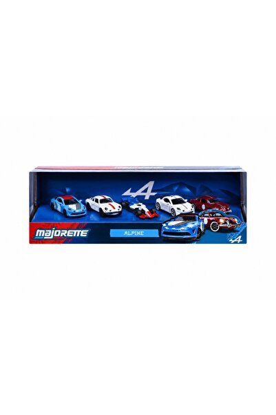 Majorette Set of 5 Alpine Metal Cars 1 to 64 scale