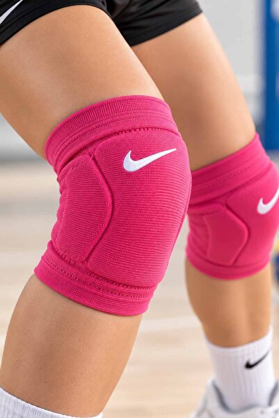 Nike Voleybol Dizliği Çift Pembe Pedli Spor Diz Koruyucu Esnek Salon Sporları...