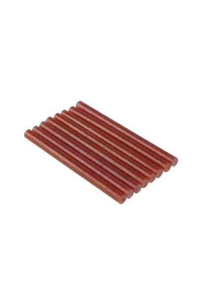 dedra Set de 8 mini bețe decorative din silicon cu sclipici, roșii, 8x100 mm