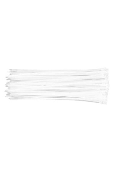 NEO Tools Coliere de cablu din plastic 4.8 x 300 mm, 75 bucăți, albe