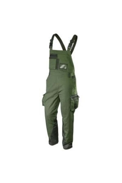NEO Tools Pantaloni de lucru camuflaj olive cu bretele, mărimea XS