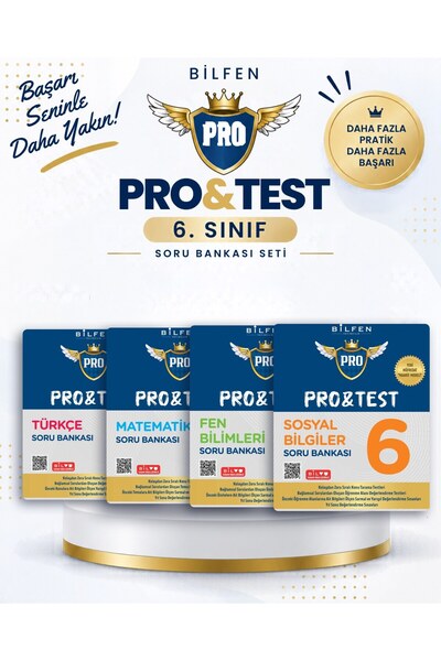 Bilfen Yayıncılık 2027 6. Sınıf Türkçe -Matematik -Fen -Sosyal Pro&Test%100 M...