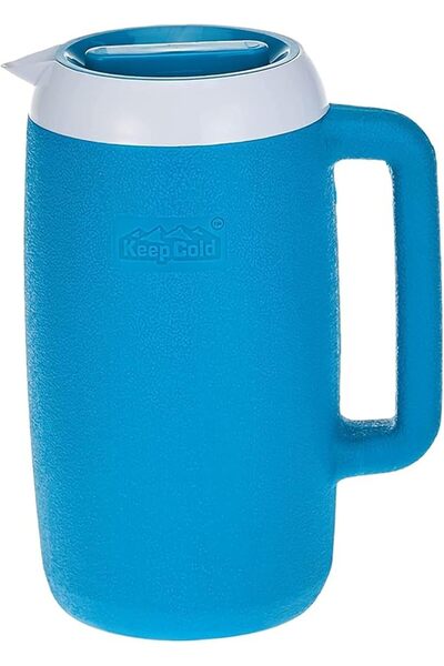 Cosmoplast Plastic Insulated Cooler Water Jug 1.5 Liter Light Blue, Keep Cold...
