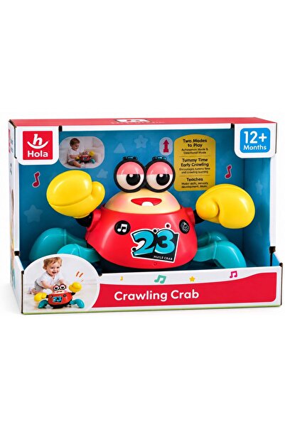 Hola Jucarie Interactiva Crab cu Muzica si Lumini