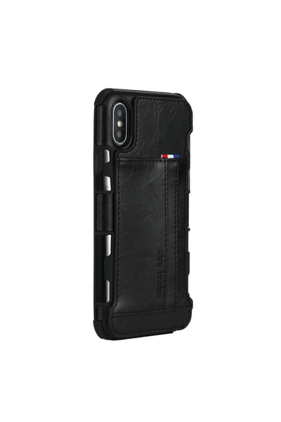XGSM Husă Hibridă pentru Două Carduri iPhone XS Max 6.5 - Negru
