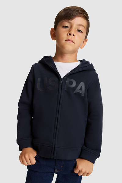 U.S. Polo Assn. Boy's Navy Blue Basic Sweatshirt 50329899-Vr033