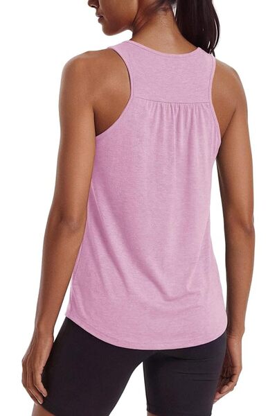 GENERAL PINSPARK Workout Tank Tops Woman Yoga Shirt Racerback Loose Athletic ...