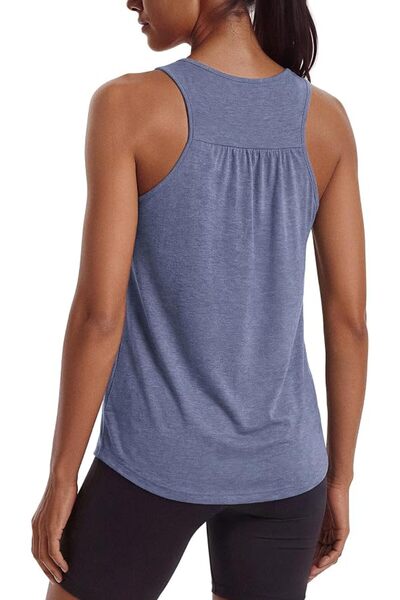 GENERAL PINSPARK Workout Tank Tops Woman Yoga Shirt Racerback Loose Athletic ...