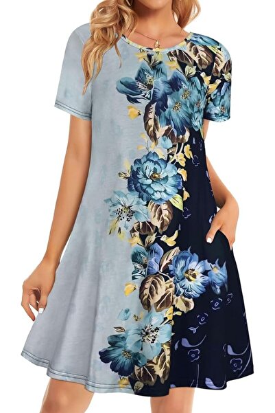GENERAL elescat Summer Dresses for Women Casual Sleeveless Tshirt Beach Flowy...