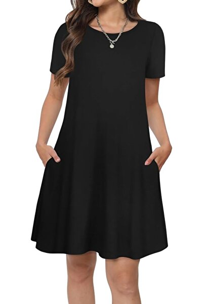 GENERAL elescat Summer Dresses for Women Casual Sleeveless Tshirt Beach Flowy...