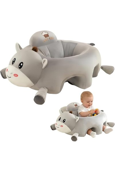 oldlaiben 3-Color Crown Design Thickened Plush Baby Sitting Support Sofa Chai...
