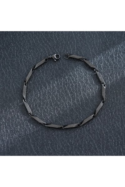 Peach Jewelry Peach Jewerly Μοντέρνο Ανδρικό Βραχιόλι Αλυσίδα Από Χάλυβα Τιτα...
