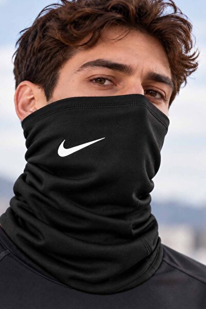 Nike Siyah Boyunluk Yüz Koruyucu Unisex Sporcu Buff Koşu Bisiklet Outdoor Boy...