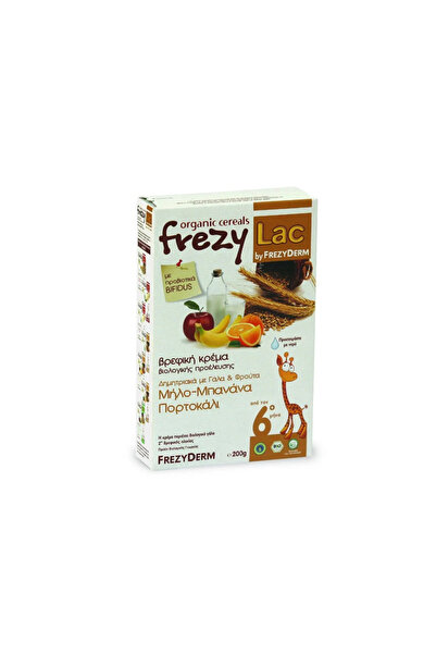 Frezyderm FREZYLAC Βιολογική Κρέμα Βρεφικής Δημητριακής Τροφής Με Γάλα & Μήλο...