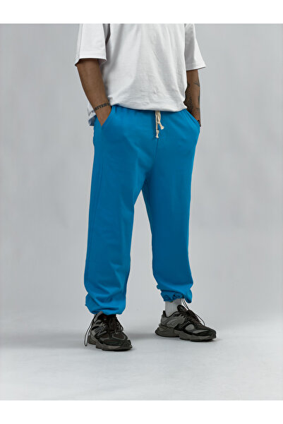 COCOPELLI Regular Blue Men's Jogger Pants with Adjustable Legs Coc3562