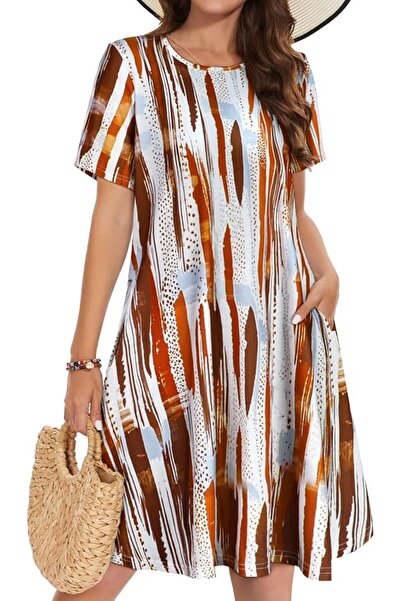 GENERAL elescat Summer Dresses for Women Casual Sleeveless Tshirt Beach Flowy...