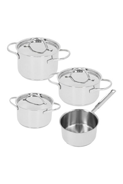 Demeyere 7-piece mini saucepan set, stainless steel, "Mini 3" -