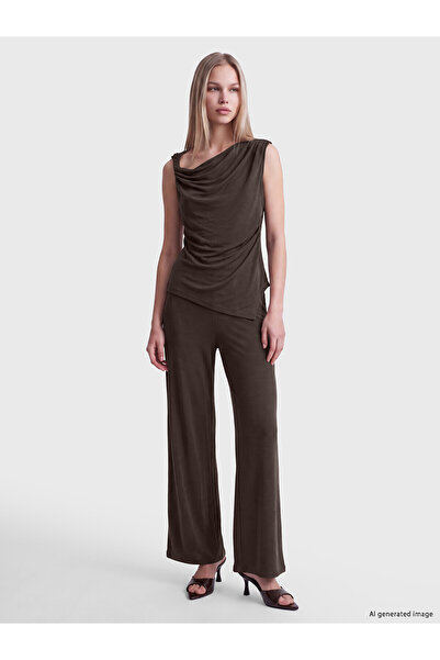 LC Waikiki Two Mt Shop Quality Lcw Vision Brown Plain Standard & Regular Wome...