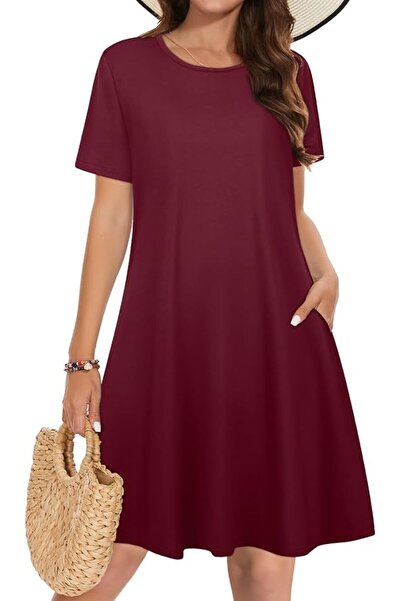 GENERAL elescat Summer Dresses for Women Casual Sleeveless Tshirt Beach Flowy...