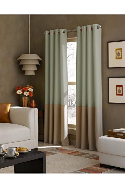 Curtainworks ستارة كيندال ذات الألوان المتعددة مع حلقات معدنية، 84 بوصة (84 ب...