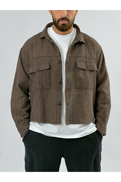COCOPELLI Design Brown Men's Jacket Coc3555