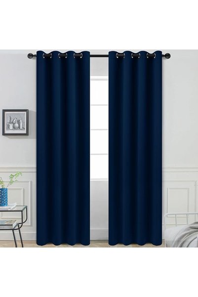 Yakamok Thermal Insulated Rod Pocket Ombre Curtains, Light Blocking Gradient ...