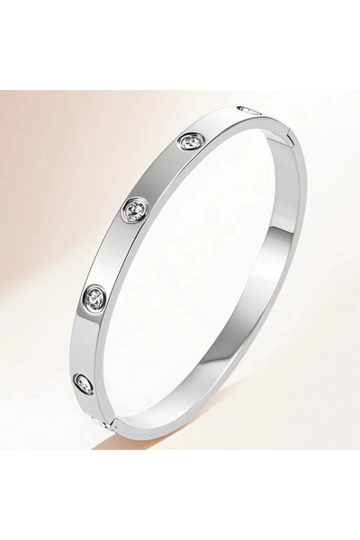 Peach Jewelry Peach Jewerly Γυναικείο Βραχιόλι Χειροπέδα Από Χάλυβα Τιτανίου ...