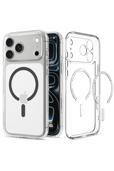 Spigen Husa Ultra Hybrid MagSafe pentru iPhone 18 Pro si iPhone 17 Pro, prote...