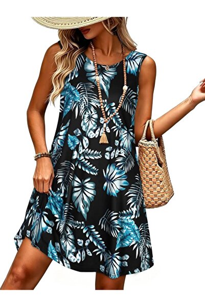 GENERAL elescat Summer Dresses for Women Casual Sleeveless Tshirt Beach Flowy...