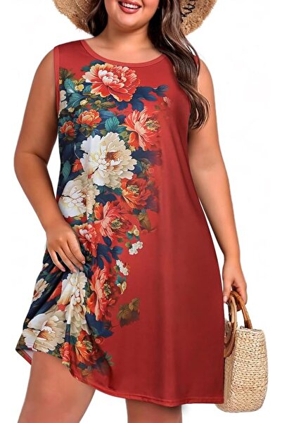 GENERAL elescat Summer Dresses for Women Casual Sleeveless Tshirt Beach Flowy...