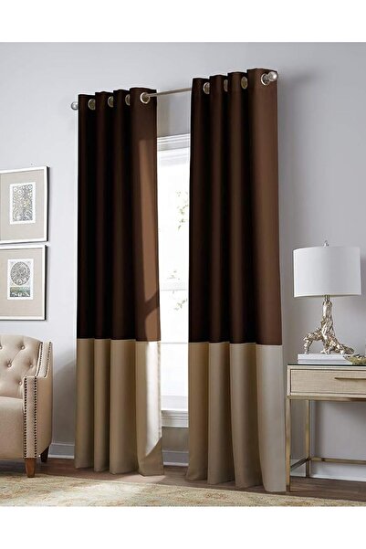 Curtainworks ستارة كيندال ذات الألوان المتعددة مع حلقات معدنية، 84 بوصة (84 ب...