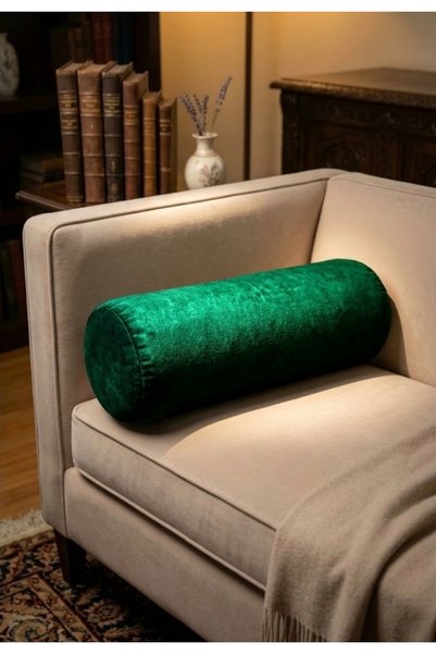 oiphome fashion designer Zümrüt yeşili beybiface kumaş dolgulu 43 cm