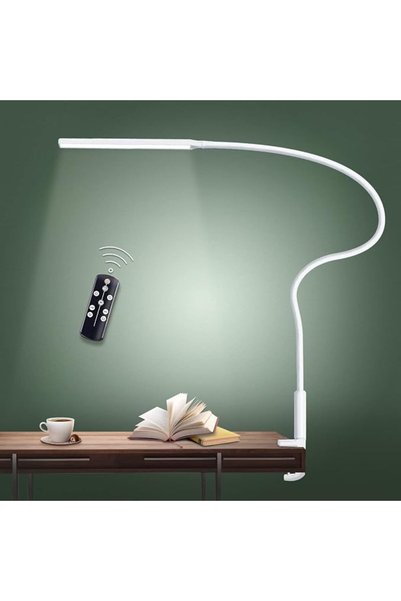 LOOPITYS Desk Lamp LED USB Power Eye-Care Swing Arm Lamp Flexible Gooseneck C...