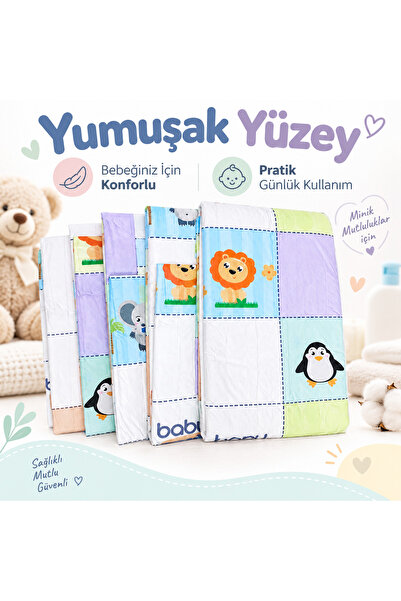 Baby&Me Pofuduk alt açma örtüsü 6+6 12 adet 60*60 cm kolay kullanım