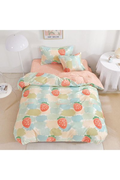Pucioasa Home Lenjerie de pat cu elastic, tesatura tip finet, pat 1 persoana,...