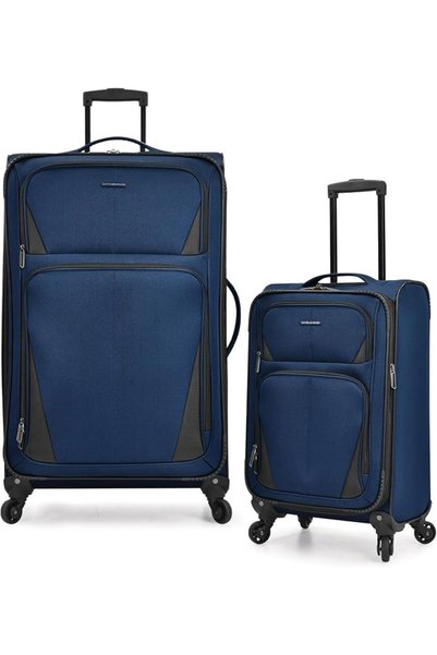 U.S. Traveler Aviron Bay Expandable Softside Luggage with Spinner Wheels
